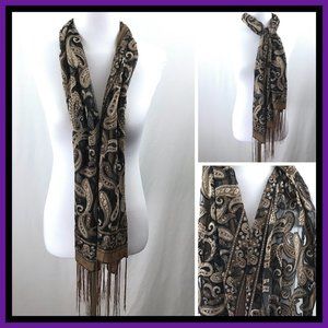 Chiffon Scarf w: Rhinestone Accents